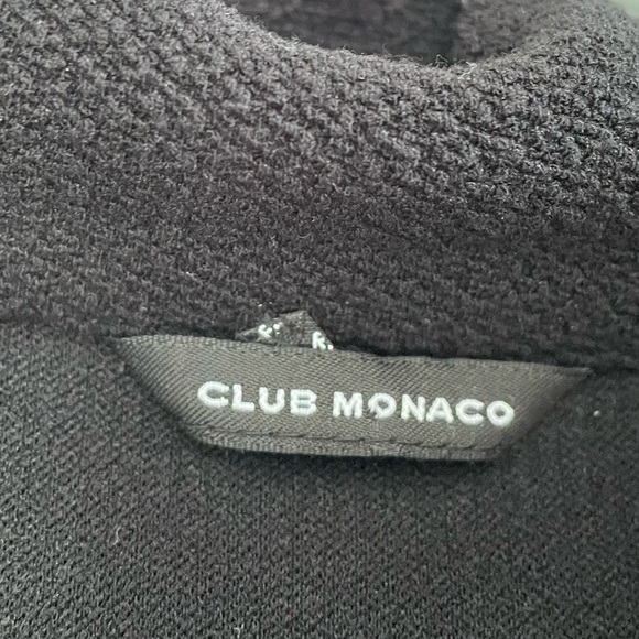 Club Monaco Black Rolled Textured Top - S/M - Picture 5 of 5